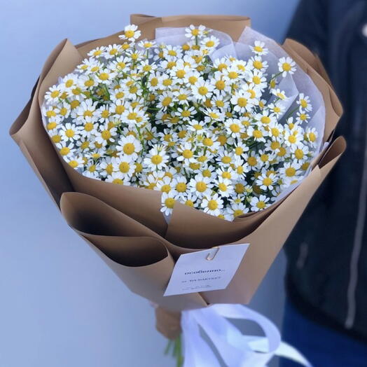 Ромашки в крафт упаковке*🌸