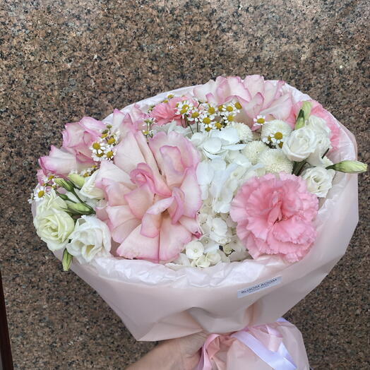 🎀 букет с французскими розами 🌸 Bloom room