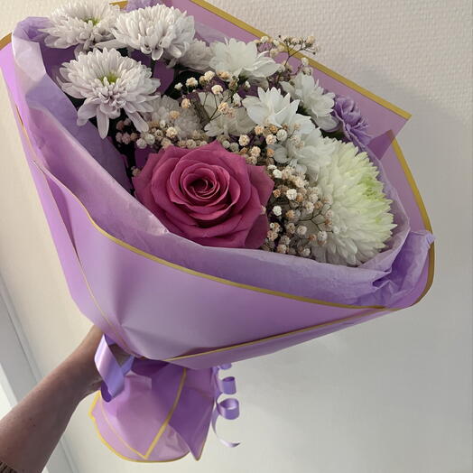Букет в сиреневом цвете 🤍💜