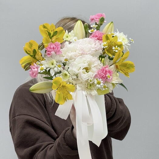 Цветочная композиция в стаканчике 🌸