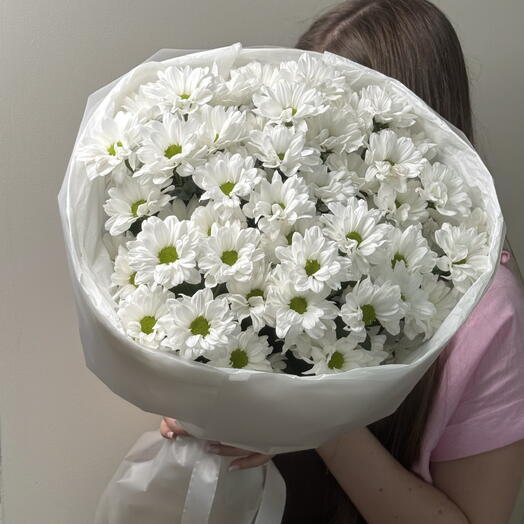 Букет из 7 ромашковых хризантем