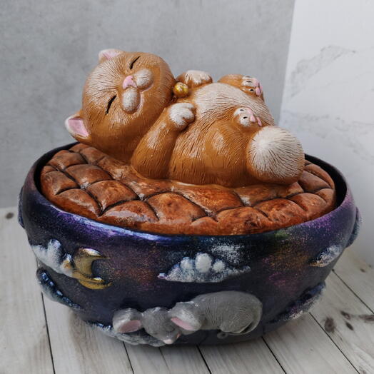 Шкатулка котик