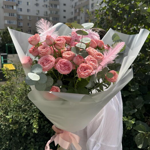 Букет из розы Корал йо-йо