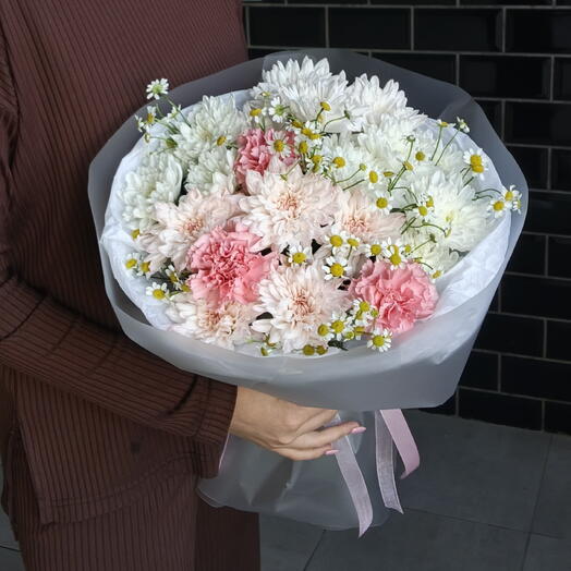 Букет "Розовое лето"