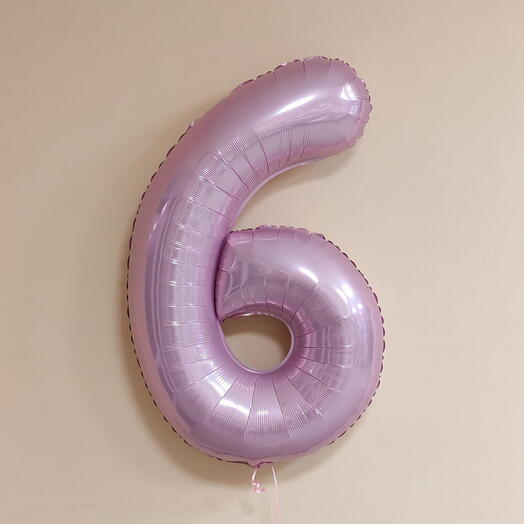 Шар цифра Фламинго 6