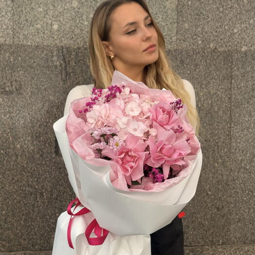 Французская Роза 🌸 Гортензия 💕 Гипсофила🥰