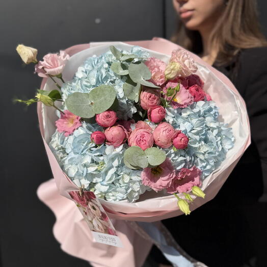 Букет пион роз и гортензий «Сладкий прованс»😍