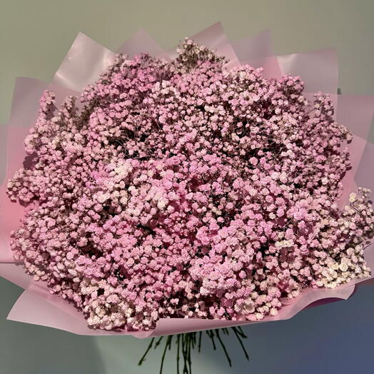 🌸 АКЦИЯ!!! Огромный букет розовой гипсофилы