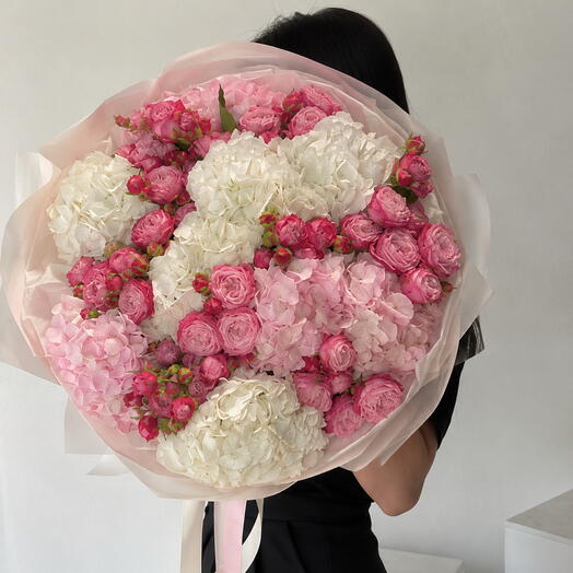 Big hydrangea bouquet