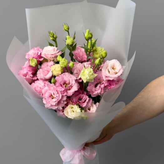 Букет из нежных лизиантусов 🧚♀️