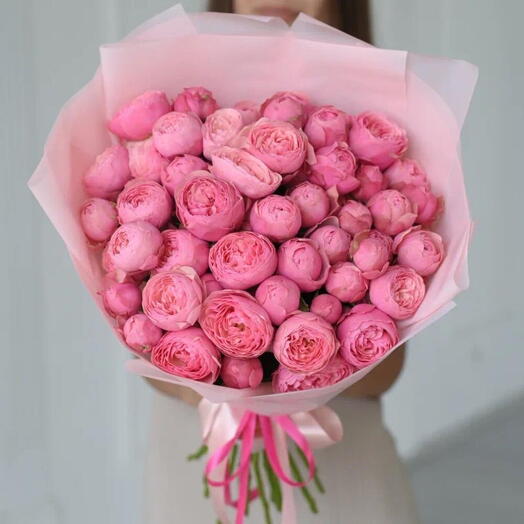 Rosas de peonía Sylvia Pink (21 piezas)