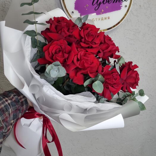 Букет французские розы"💋Поцелуй любви"