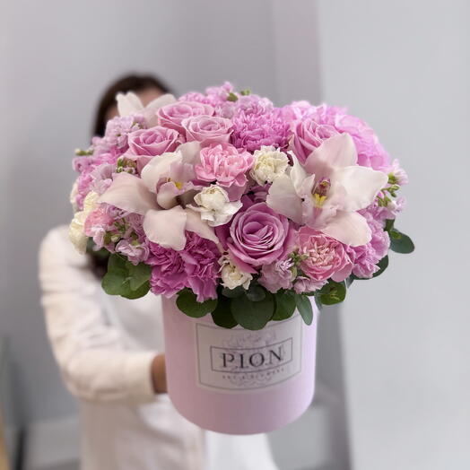 Коробочка с розовыми цветами 💗