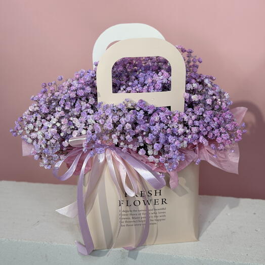 Сиреневая гипсофила 💜 / цветы с доставкой в Уфе