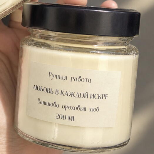 Свеча 200 мл Бананово-ореховый хлеб