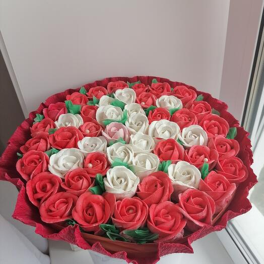 Букет из зефирных роз