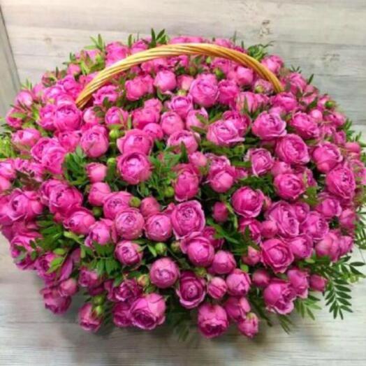 Basket with flowers