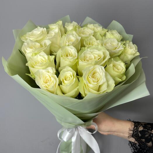 ✅19 rosas blancas