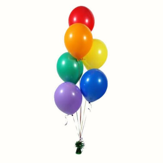 Bright helium balloons