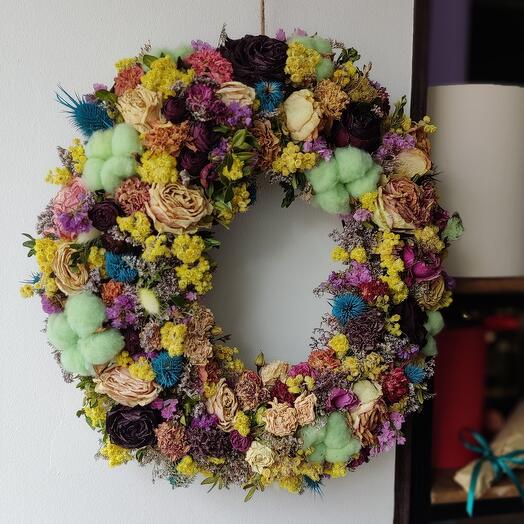 Hecho a mano, flores secas para el interior
