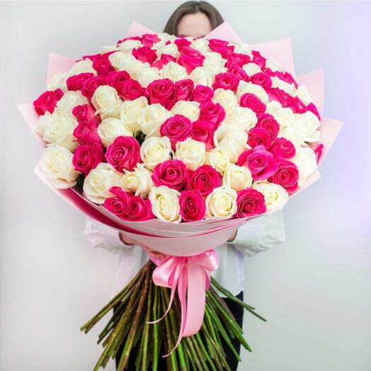 101 Mixed Rose Bouquet