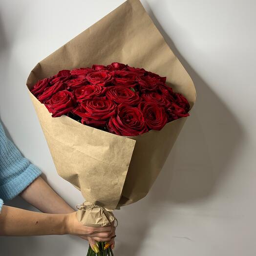 Passion bouquet of 31 red roses