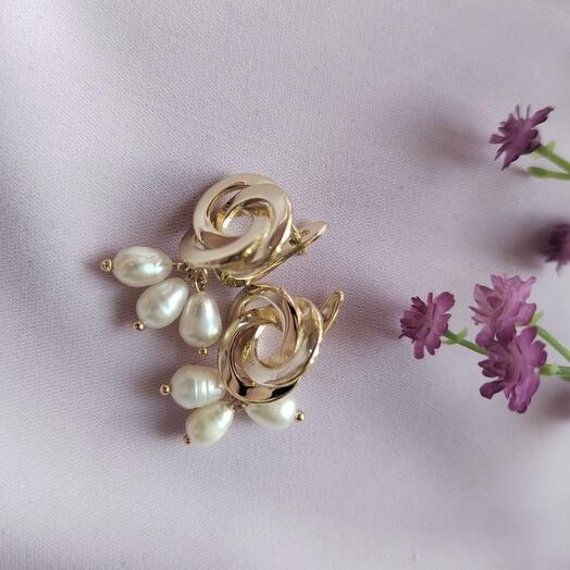 Серьги из культивированного жемчуга