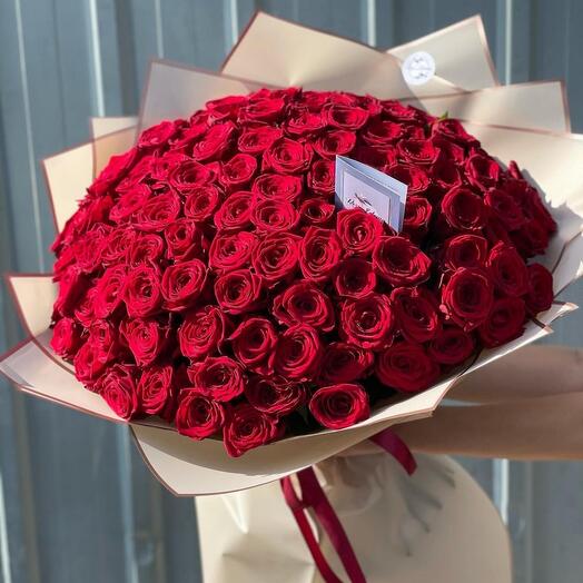 Букет цветов из 101 роза
