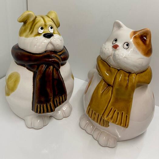 Статуэтки Кот и Пёс