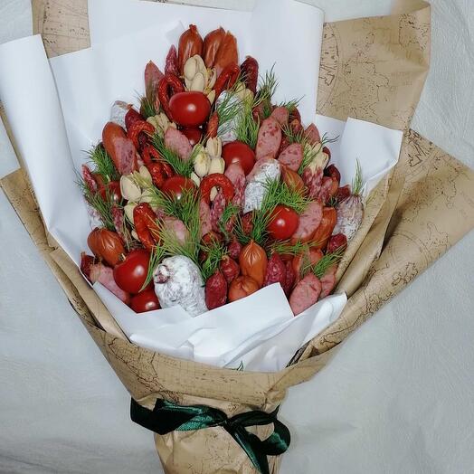 Edible men's bouquet