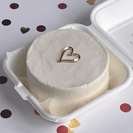 Бенто-торт с сердцем любимому человеку на день рождения, годовщину