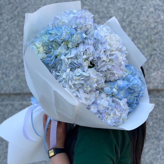 Hydrangea bouquet Blue clouds