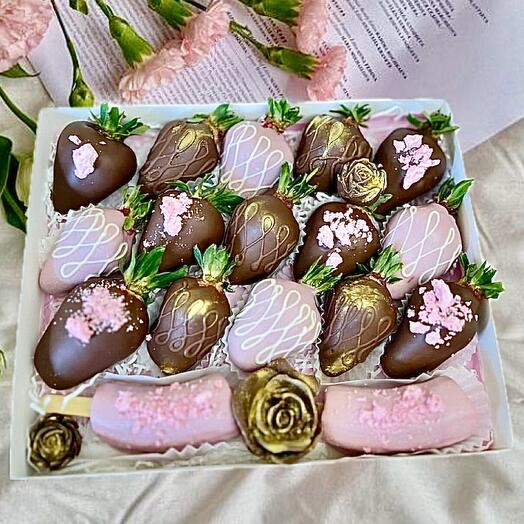Клубника в шоколаде с цветочками га дена День матери маме 💖Пятигорск Железноводск КМВ и дальше