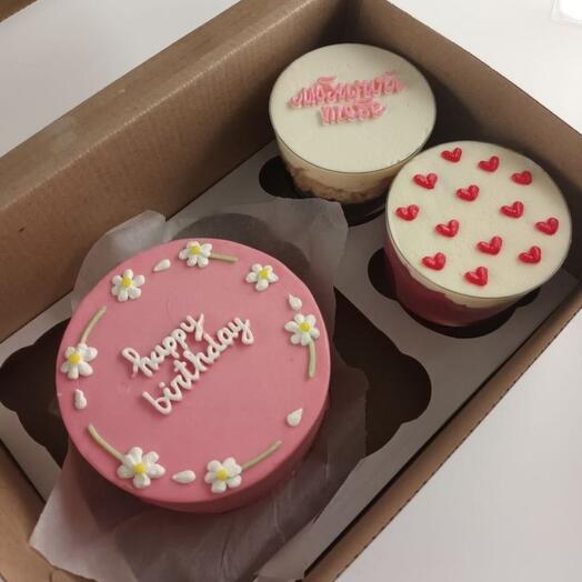 Набор  сладкий  бенто+капкейки