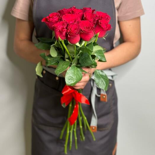 11 rosas rojas 50cm