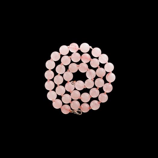 Бусы из розового кварца 41032-0070