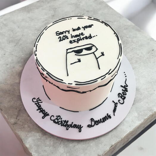 Birthday Cake: Comic Emoji Celebration Cake