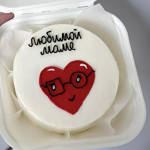 Бенто торт маме сердце