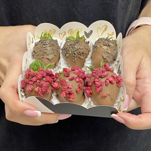 Клубника в шоколаде Подарок Набор для любимой (6🍓)