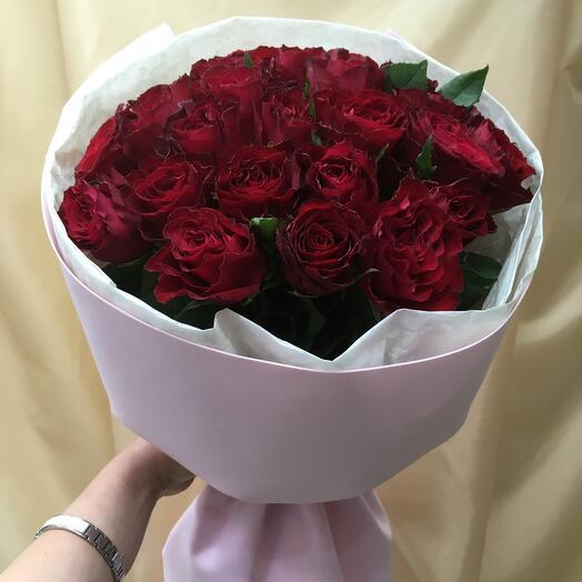 Букет из красных роз (25шт.)