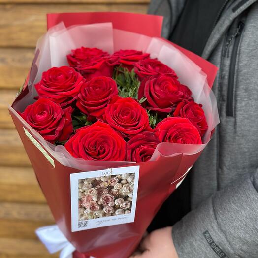 Букет из 13 красных роз ♥️