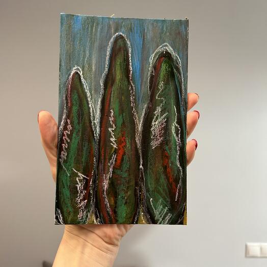 Картина «тропические листья»