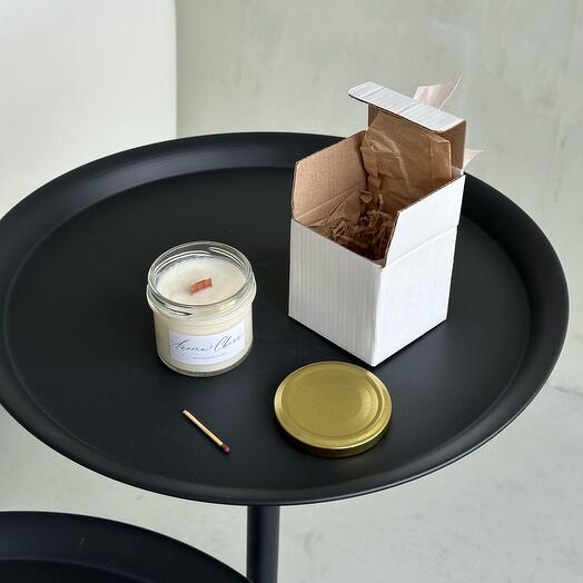 Ароматическая свеча на кокосовом воске «ореховое крем-брюле» AROMA + СВЕЧИ