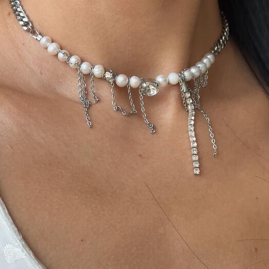 Pearl necklace "Shine"