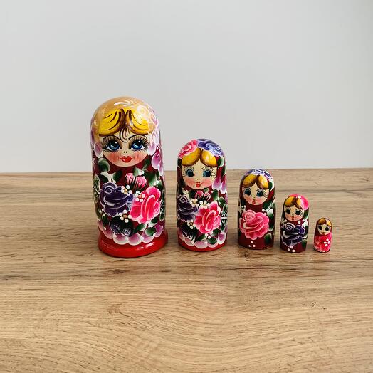 Матрешка средняя, 5 мест