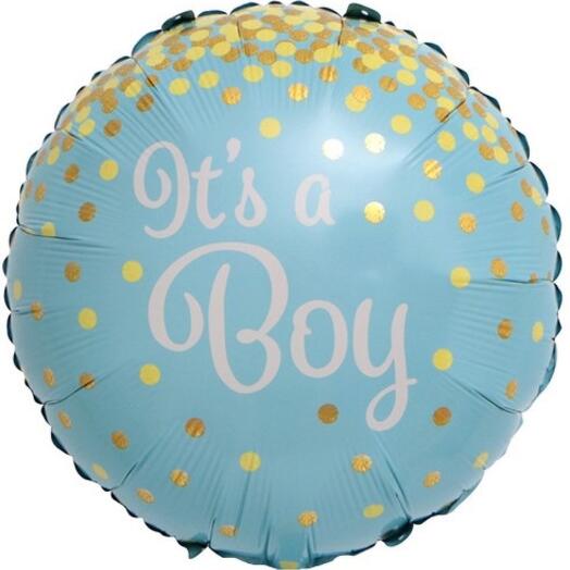 Воздушный шар гелий ЭТО МАЛЬЧИК. Helium balloon ITS A BOY