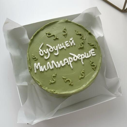 Бенто торт подруге, девушке, жене, сестре «будущей миллиардерше»
