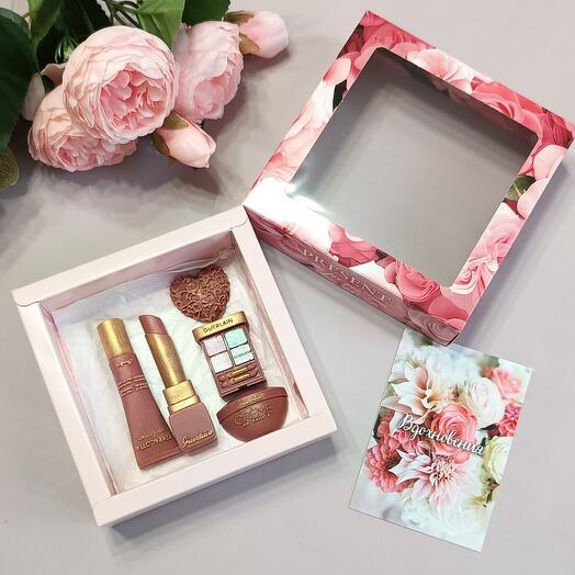 Набор шоколадных конфет Косметика