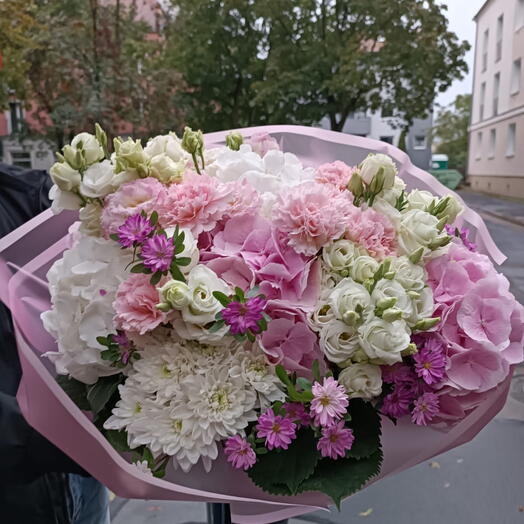 Bukiet z piwonii i roży 🌸