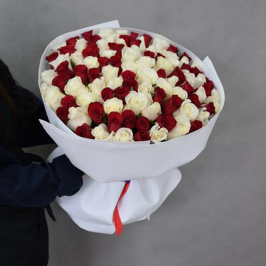 101 раушан гүл шоғы